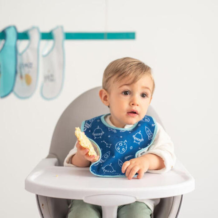 Conjunto de 5 Babetes em Algodão Olmitos Space