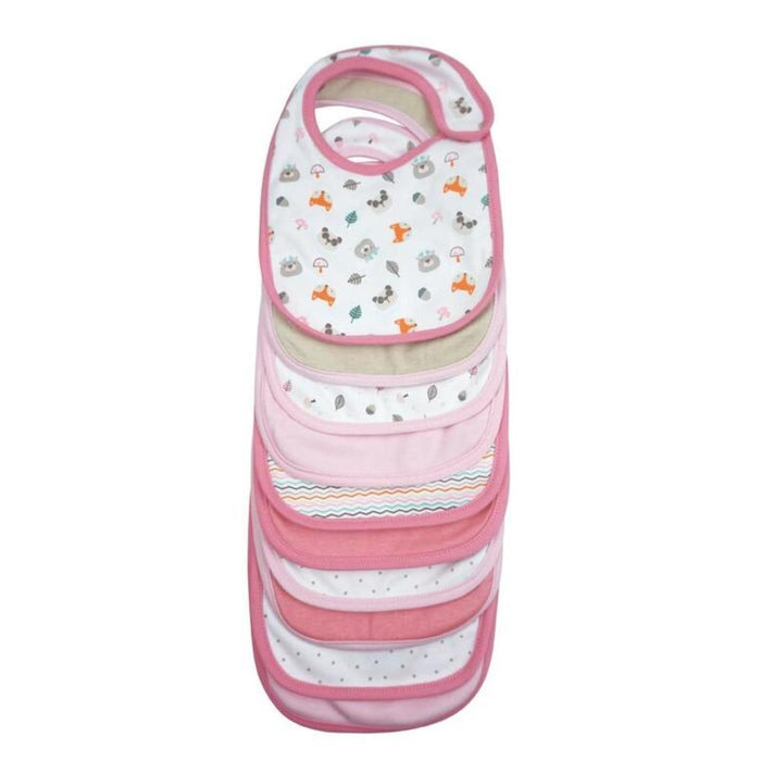 Conjunto de 10 Babetes em Algodão Forest