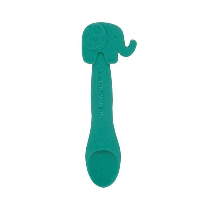 Colher em Silicone Marcus&Marcus Elephant Verde