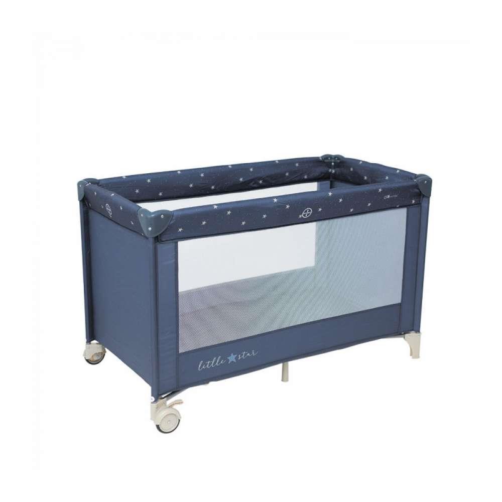 Cama de viaje Olmitos Little Star azul