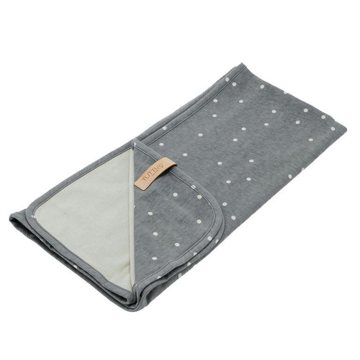 Manta Reversible Jersey Carbón 75 x 80 cm