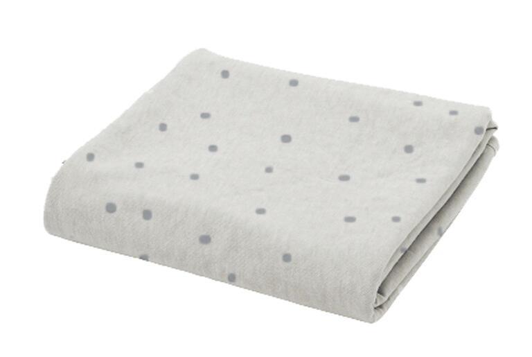 Manta Reversible Jersey Plata 75 x 80 cm