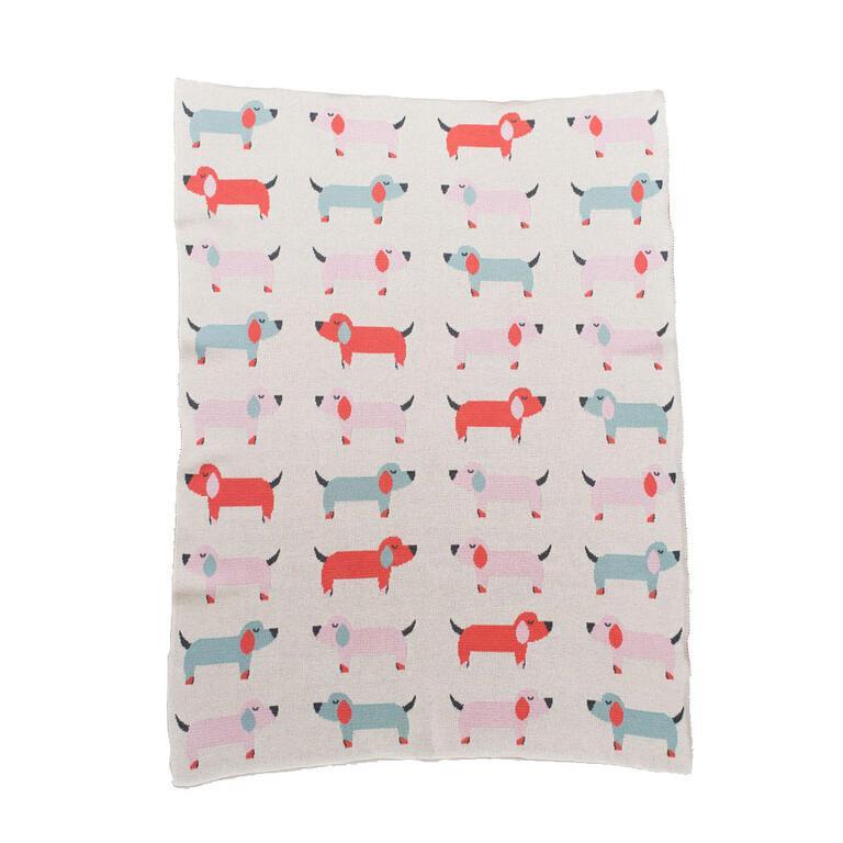 Puppy Organic Cotton Blanket 80 x 100 cm