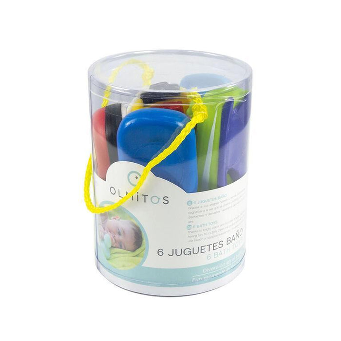 Conjunto de 6 Brinquedos de Banho Olmitos Barcos