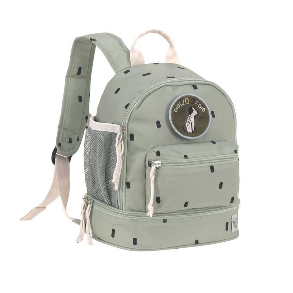 Mochila Lassig Mini Happy Prints Olive 27cm