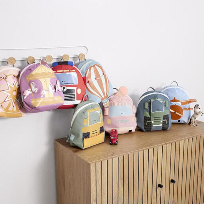 Mochila Lassig Tiny Fire Engine 24cm