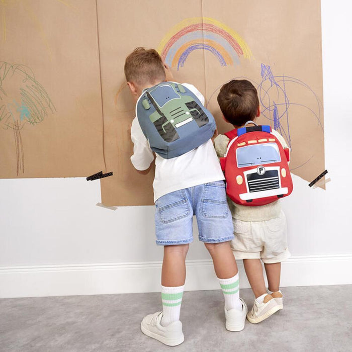 Mochila Lassig Tiny Fire Engine 24cm