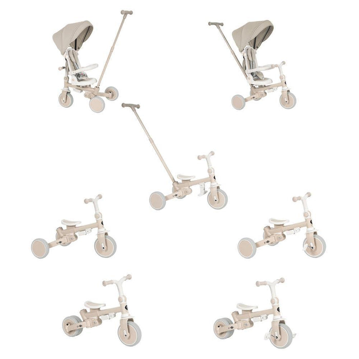 Triciclo Multifuncional com Capota Olmitos Evol Beige