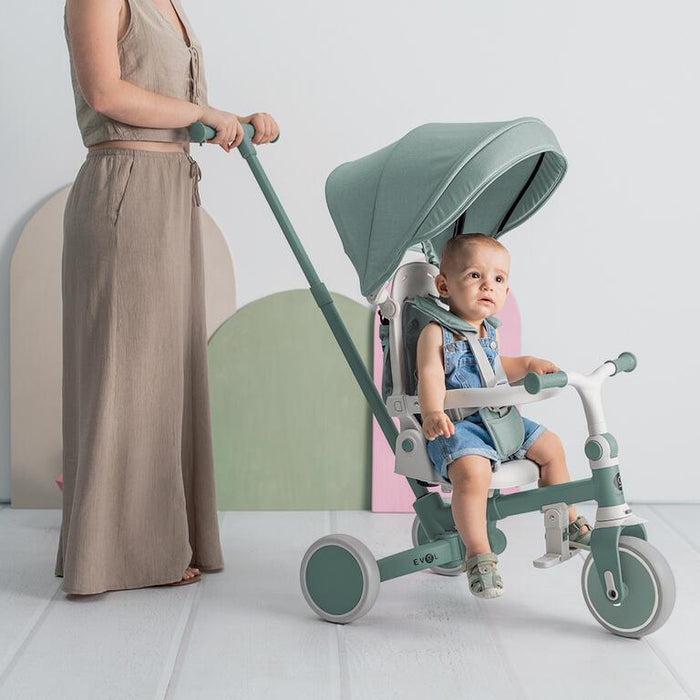 Triciclo Multifuncional com Capota Olmitos Evol Mint