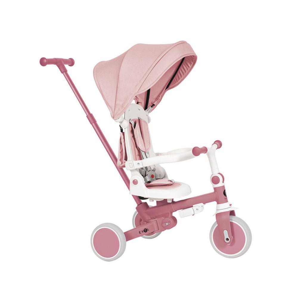 Triciclo Multifuncional com Capota Olmitos Evol Pink