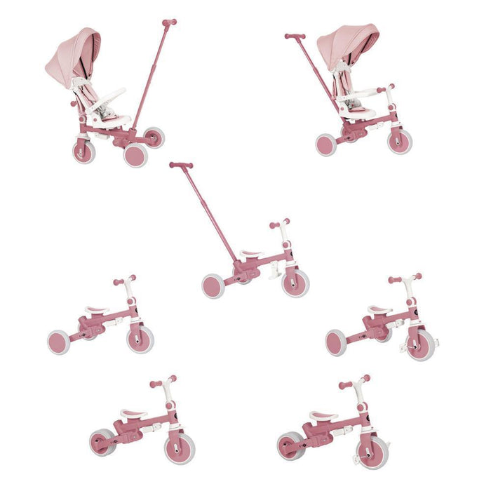 Triciclo Multifuncional com Capota Olmitos Evol Pink