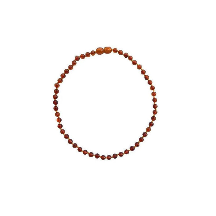 Collar de Ámbar para Bebé Coñac 32cm