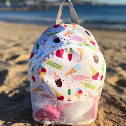 Mochila de playa de helado