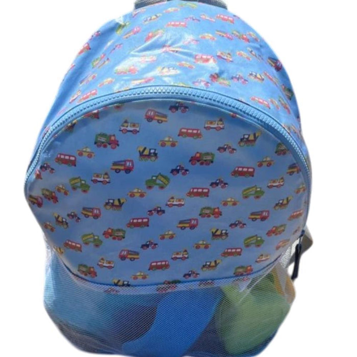 Mochila de Praia Pêra Doce Azul com Carros