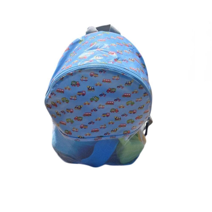 Mochila de Praia Pêra Doce Azul com Carros