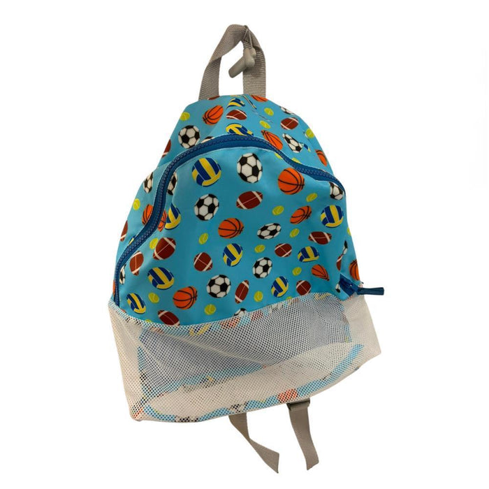 Mochila de Praia Pêra Doce Bolas de Desporto Azul