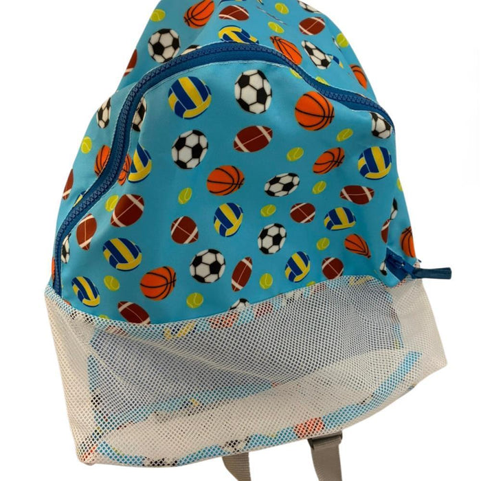 Mochila de Praia Pêra Doce Bolas de Desporto Azul
