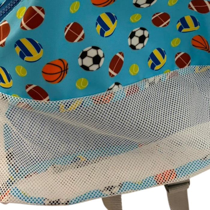 Mochila de Praia Pêra Doce Bolas de Desporto Azul
