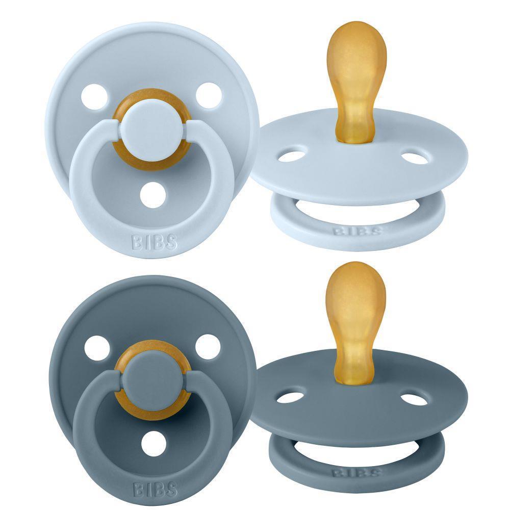 2 Baby Blue/Petrol Physiological Pacifiers 0-6m