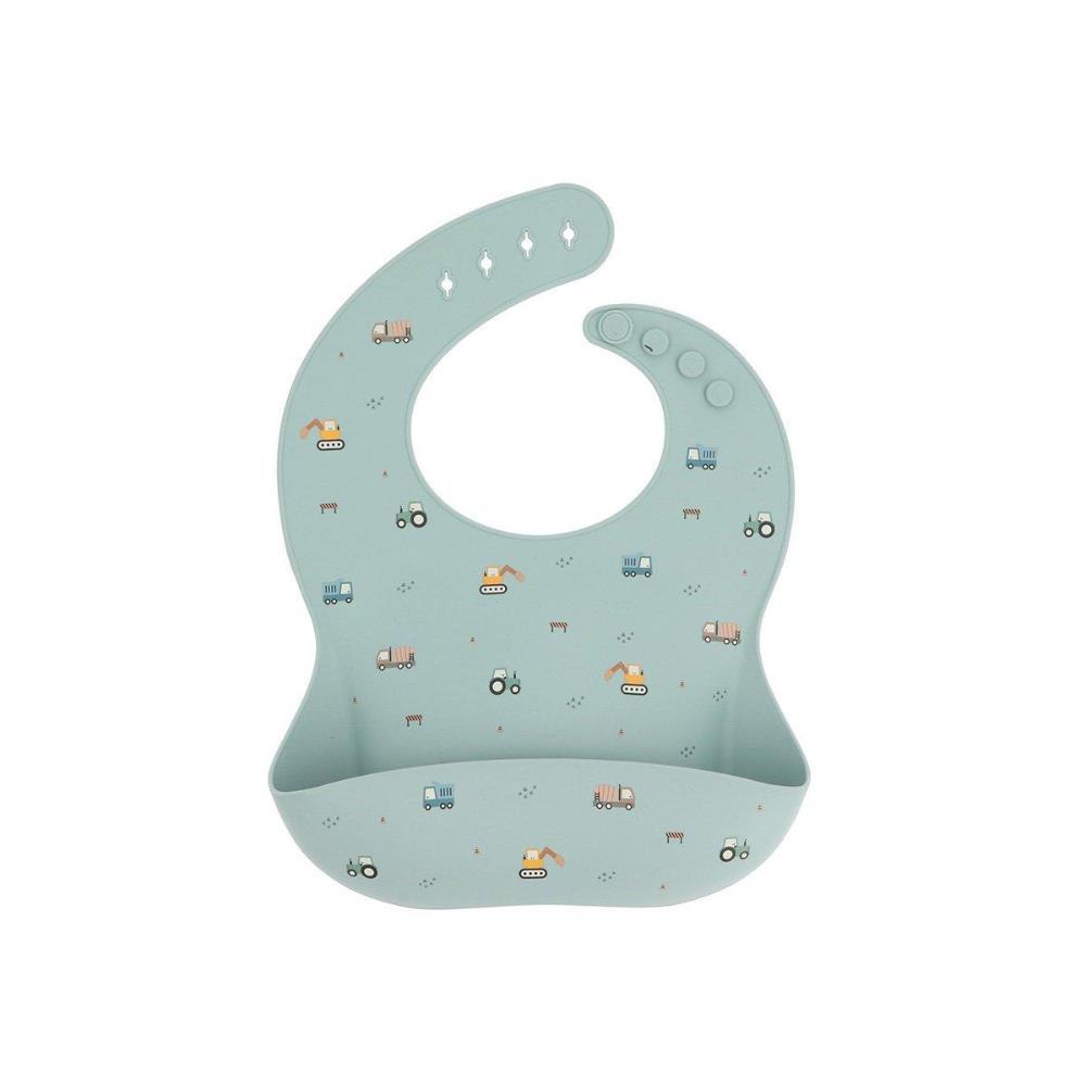 Silicone Trucks Bib