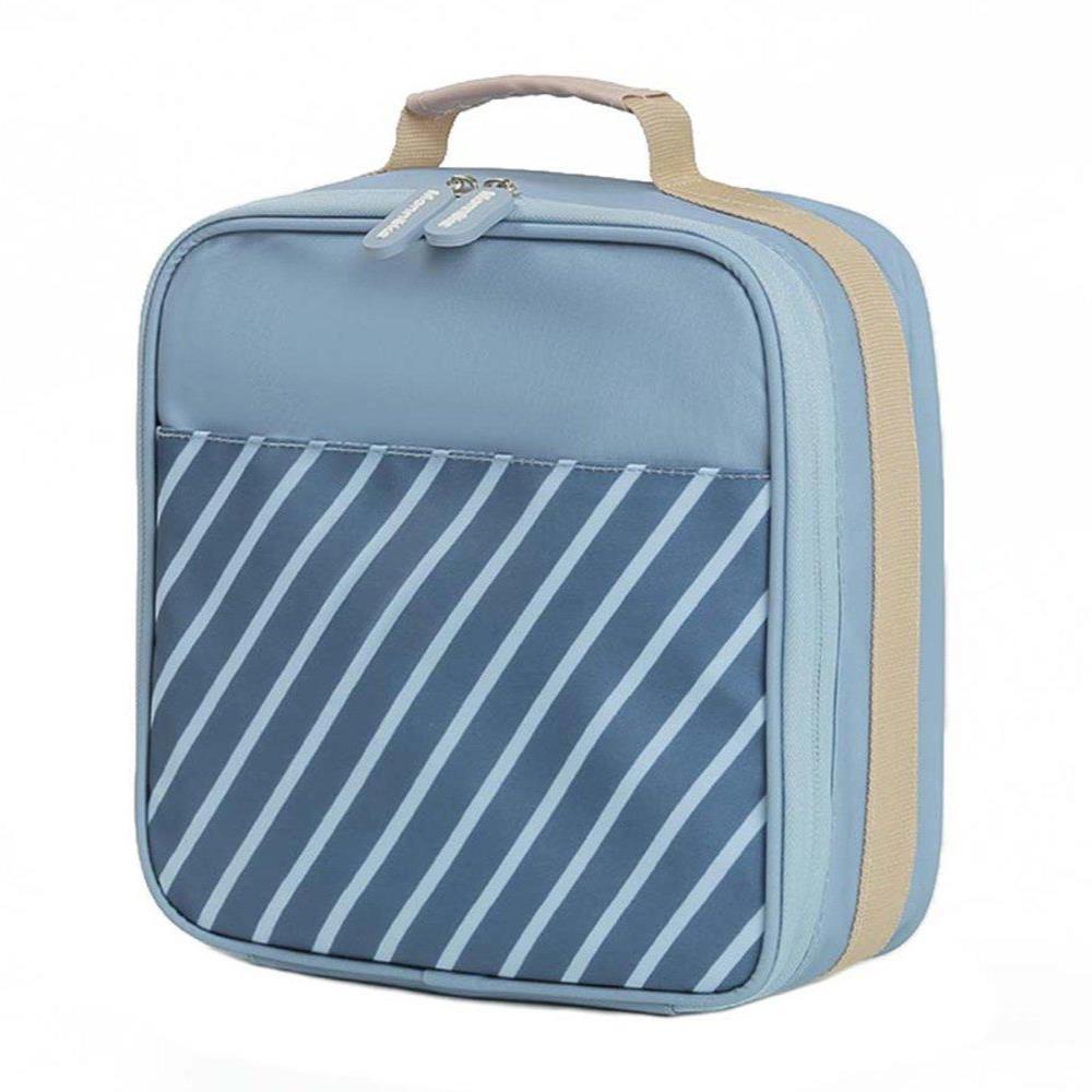 Fiambrera térmica rígida Monnëka Stripes azul