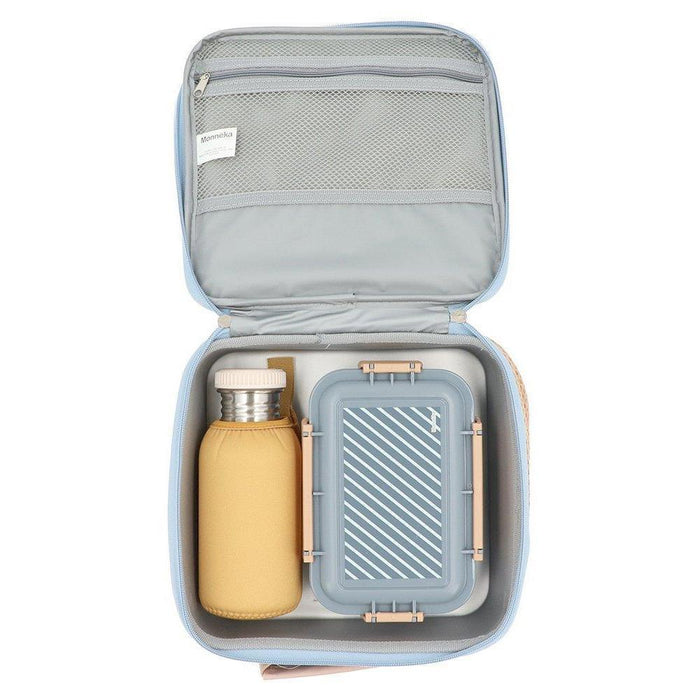 Lancheira Térmica Rígida Monnëka Stripes Blue