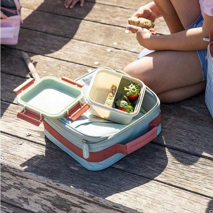 Lancheira Térmica Rígida Monnëka Net Sage