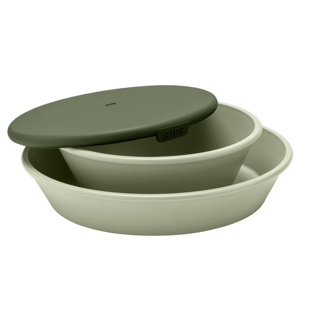 Conjunto de Refeição com Prato e Taça com Tampa Sage