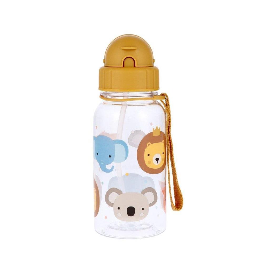 Botella Tutete Animal Friends de 500 ml con pajita