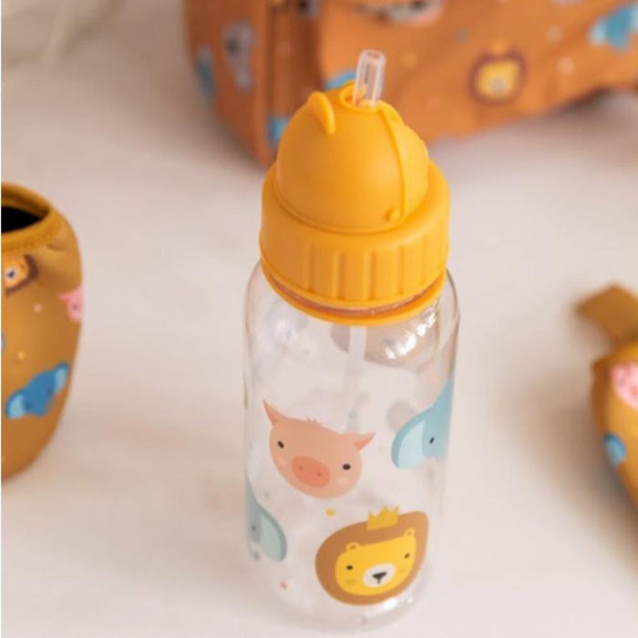 Garrafa com Palhinha Tutete Animal Friends 500ml