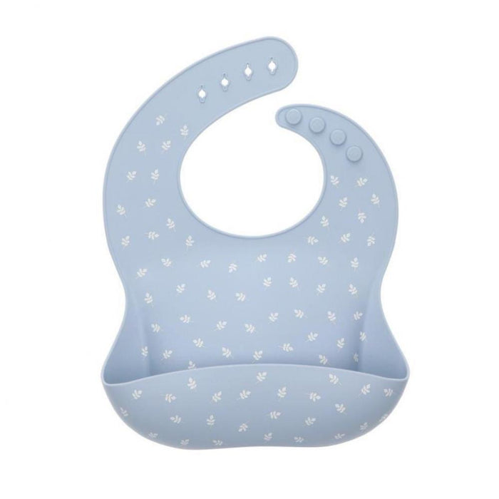 Babete em Silicone Tutete Leaves Blue