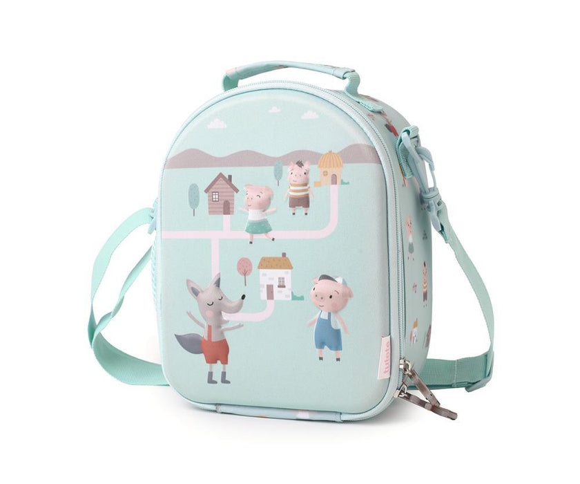 Lancheira Térmica 3D com Alça Tutete Three Little Pigs