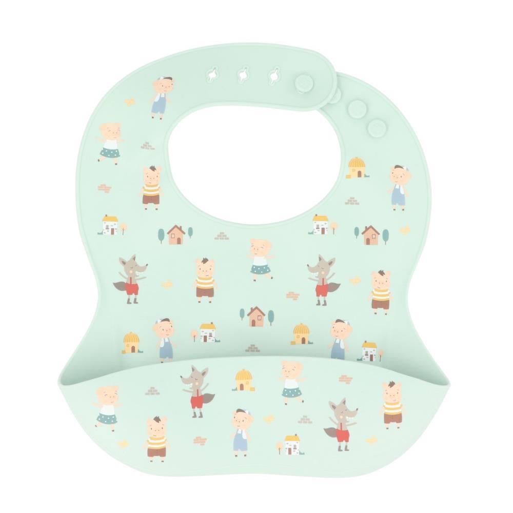 Tutete Three Little Pigs Silicone Bib