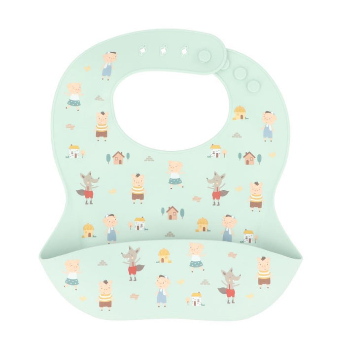 Babete em Silicone Tutete Three Little Pigs