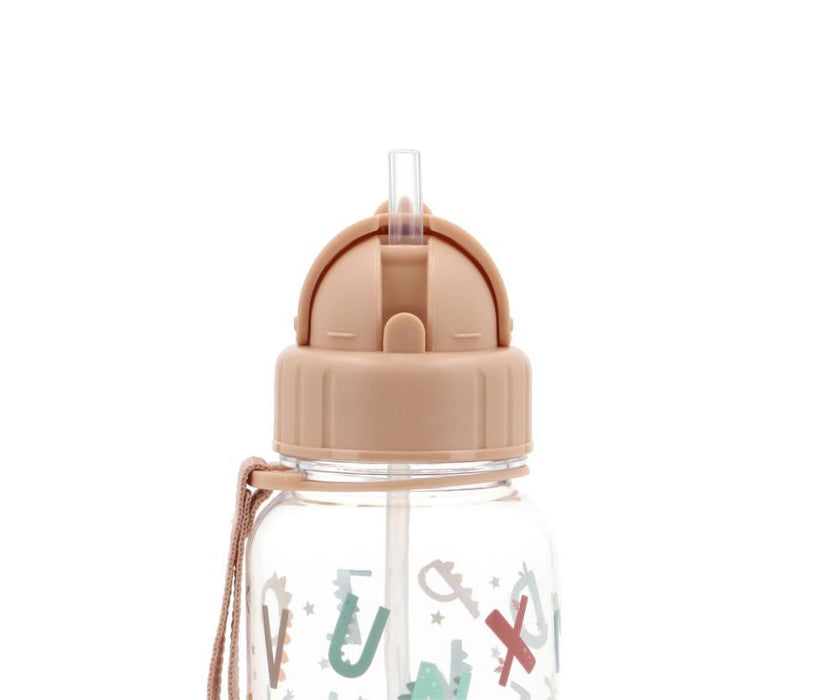 Garrafa com Palhinha Tutete Funny Letters 500ml