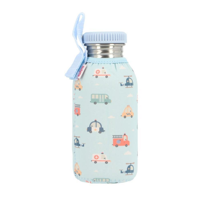 Garrafa em Inox com Forra Neoprene Tutete City Cars 500ml