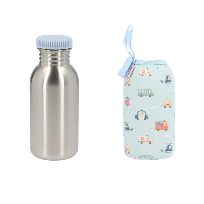Garrafa em Inox com Forra Neoprene Tutete City Cars 500ml