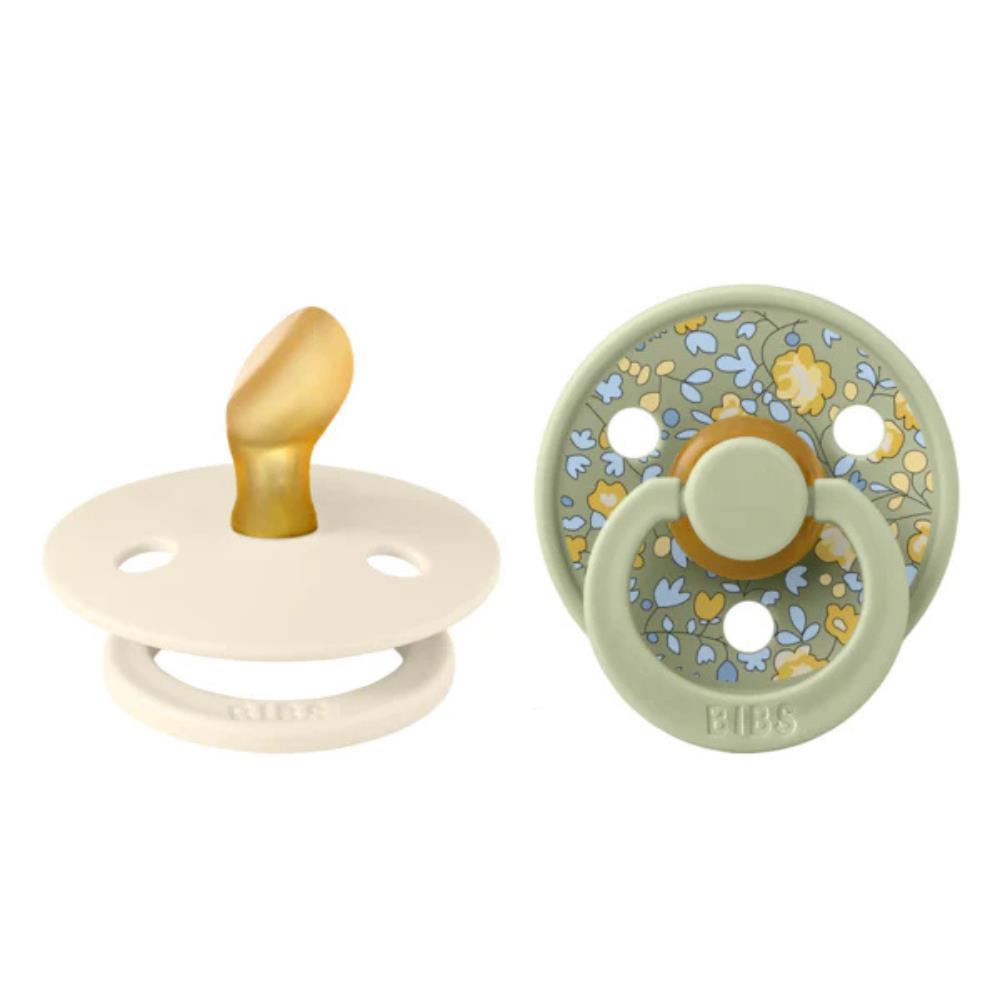 2 Bibs Liberty Eloise Anatomical Pacifiers Sage 6-18m