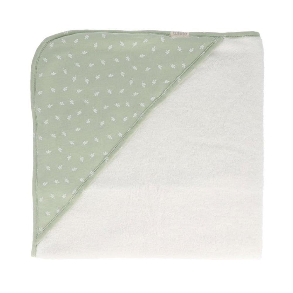 Toalha de Banho com Capuz Tutete Leaves Sage 75x75cm