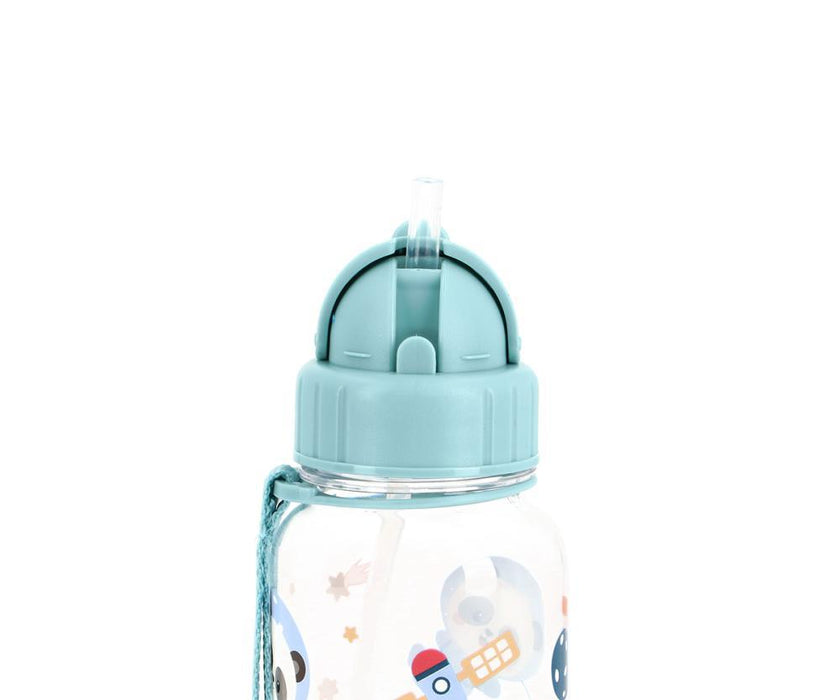 Garrafa com Palhinha Tutete Pandas in Space 500ml