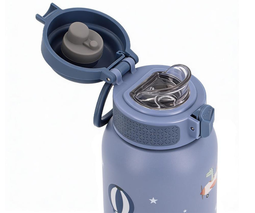 Garrafa Térmica em Inox com Tampa Flip Tutete Planes 500ml