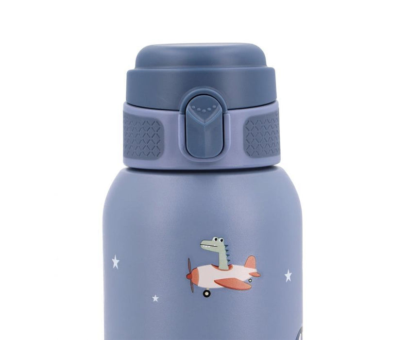 Garrafa Térmica em Inox com Tampa Flip Tutete Planes 500ml