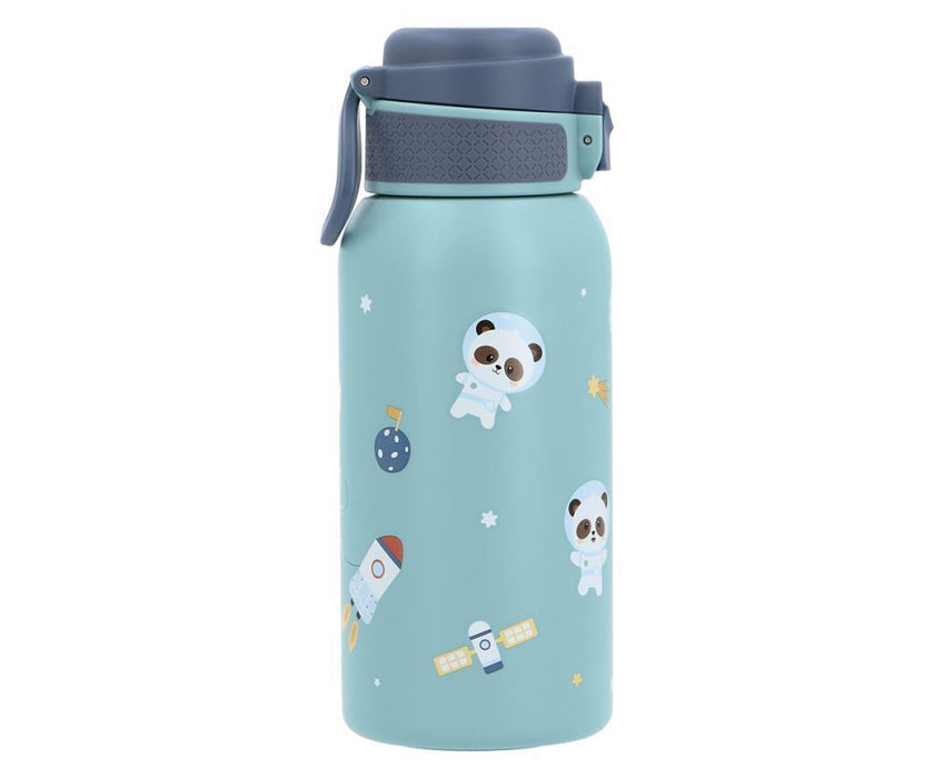 Garrafa Térmica em Inox com Tampa Flip Tutete Pandas in Space 500ml