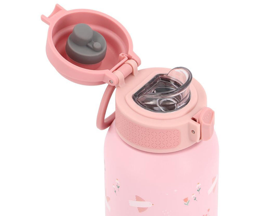 Garrafa Térmica em Inox com Tampa Flip Tutete Blossom Birds 500ml