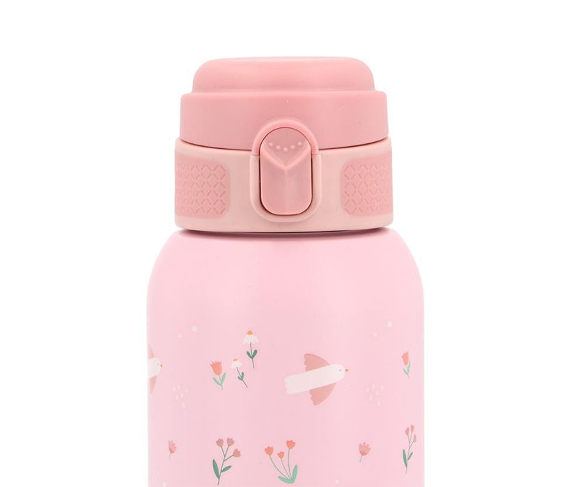 Garrafa Térmica em Inox com Tampa Flip Tutete Blossom Birds 500ml