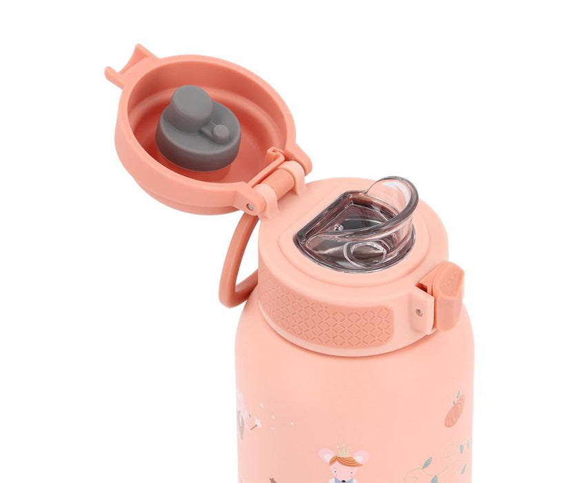 Garrafa Térmica em Inox com Tampa Flip Tutete Mouse Fairies 500ml