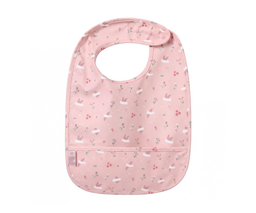 Babete Impermeável com Bolso Tutete Blossom Birds