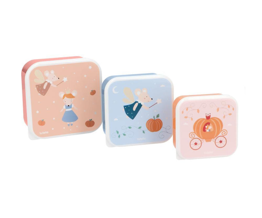 3 Caixas Lancheira Tutete Mouse Fairies