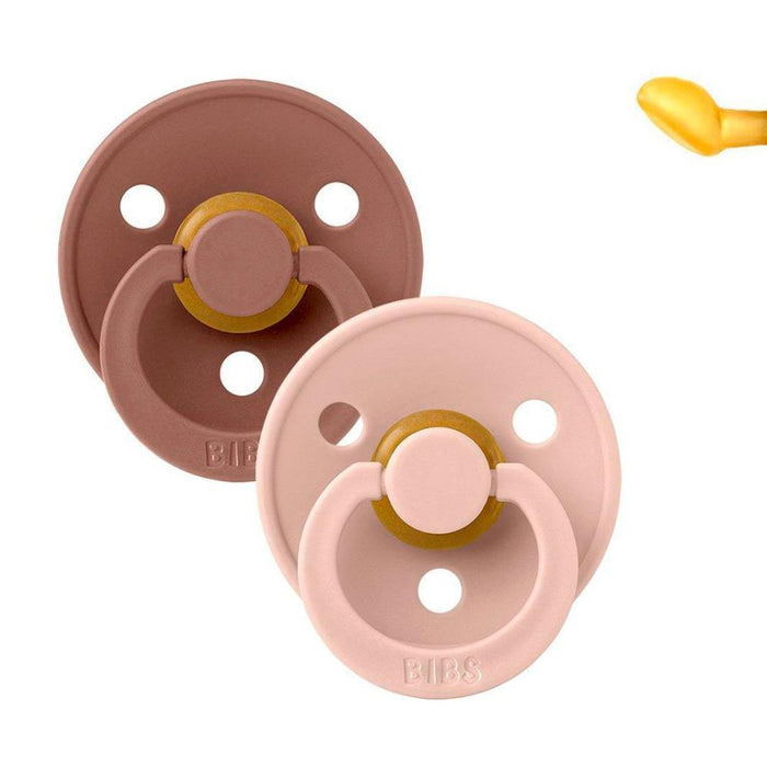 2 Chupetas Anatómicas Bibs Baby Blush/Woodchuck 6-18m