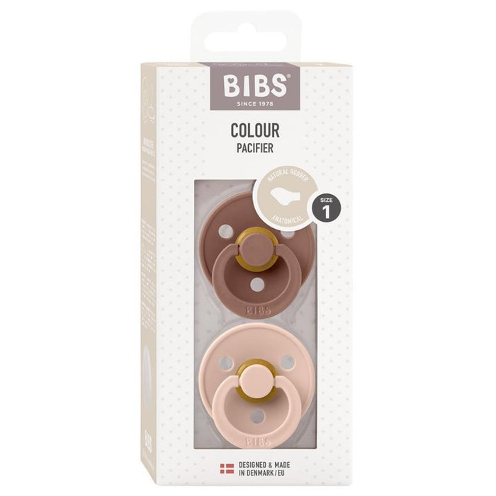 2 Chupetas Anatómicas Bibs Baby Blush/Woodchuck 6-18m